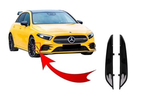 SPOILERY AERO PRZEDNIEGO ZDERZAKA MERCEDES A KLASA W177 V177 A35 AMG DESIGN