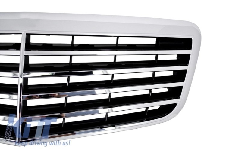 PRZEDNI GRILL MERCEDES E KLASA W211 (2006-2009) FACELIFT DESIGN