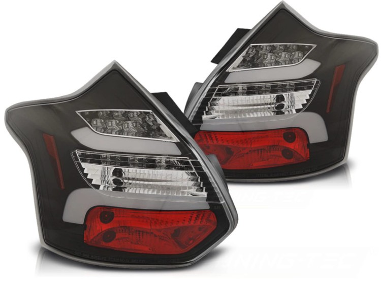 LAMPY TYLNE FORD FOCUS 3 11-10.14 HATCHBACK BLACK LED