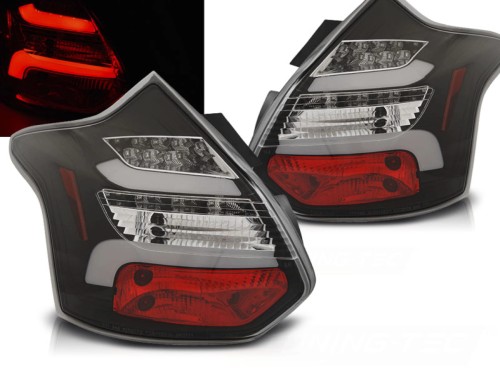 LAMPY TYLNE FORD FOCUS 3 11-10.14 HATCHBACK BLACK LED