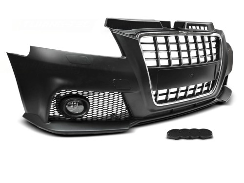ZDERZAK PRZEDNI CHROME BLACK AUDI A3 8P 08-12 RS3 LOOK