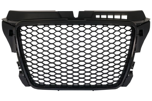 PRZEDNI GRILL BEZ EMBLEMATU DO AUDI A3 8P FACELIFT (2007-2012) RS DESIGN W