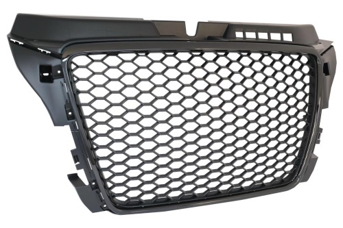 PRZEDNI GRILL BEZ EMBLEMATU DO AUDI A3 8P FACELIFT (2007-2012) RS DESIGN W