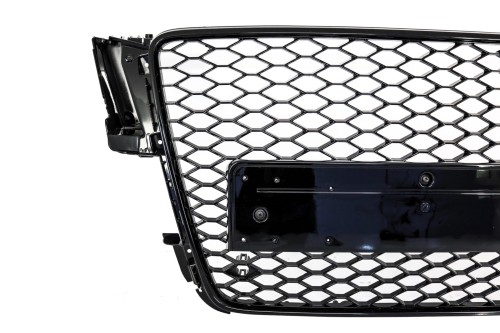 PRZEDNI GRILL AUDI A5 8T (2008-2011) RS5 DESIGN CZARNY POŁYSK PLASTER MIODU