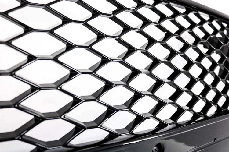 PRZEDNI GRILL AUDI A5 8T (2008-2011) RS5 DESIGN CZARNY POŁYSK PLASTER MIODU