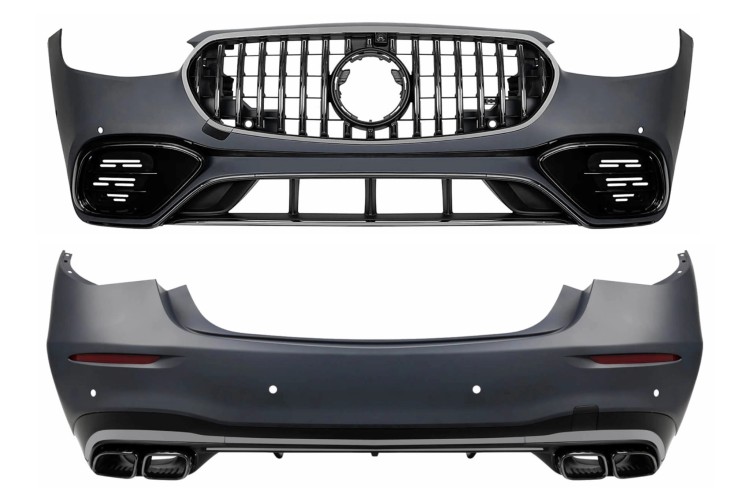 BODY KIT ZDERZAK PRZEDNI TYLNY DYFUZOR MERCEDES S KLASA W223 S63 AMG LOOK