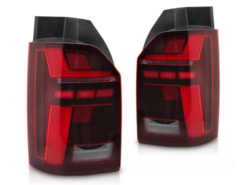 LAMPY TYLNE LED BAR TAIL RED DYNAMICZNY KIERUNEK VW T6 15-19 / T6.1 20-24