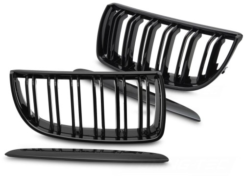 NERKI GRILL ATRAPA CZARNY POŁYSK BMW SERII 3 E90 / E91 05-08