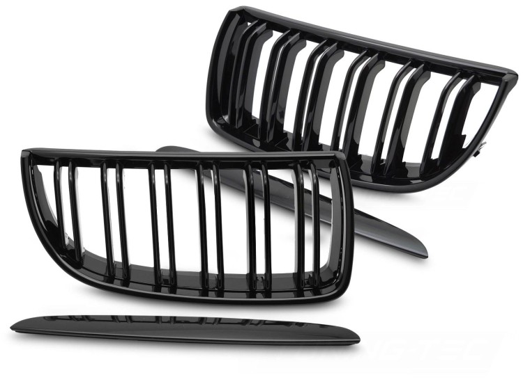 NERKI GRILL ATRAPA CZARNY POŁYSK BMW SERII 3 E90 / E91 05-08