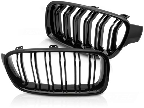 NERKI GRILL ATRAPA CZARNY POŁYSK BMW SERII 3 F30 / F31 11-18