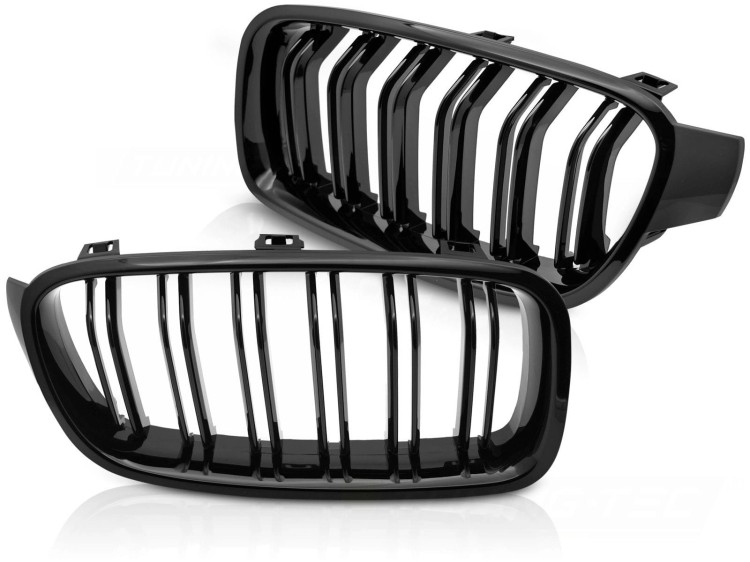 NERKI GRILL ATRAPA CZARNY POŁYSK BMW SERII 3 F30 / F31 11-18