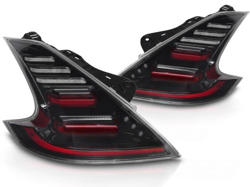 LAMPY TYLNE FULL LED TAIL LIGHTS BLACK NISSAN 370Z 09-20