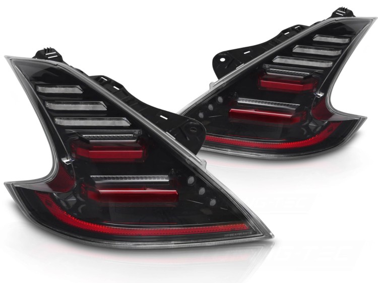 LAMPY TYLNE FULL LED TAIL LIGHTS BLACK NISSAN 370Z 09-20