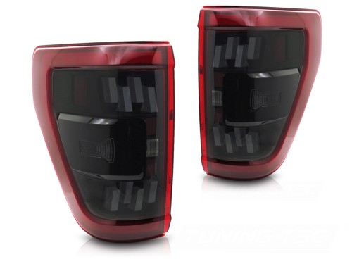 LAMPY TYLNE FULL LED TAIL LIGHTS RED SEQ FORD F150 MK14 20-23