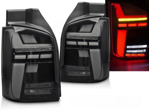 LAMPY TYLNE LED BAR TAIL LIGHTS SMOKE SEQ VW T5 04.03-09 / 10-15