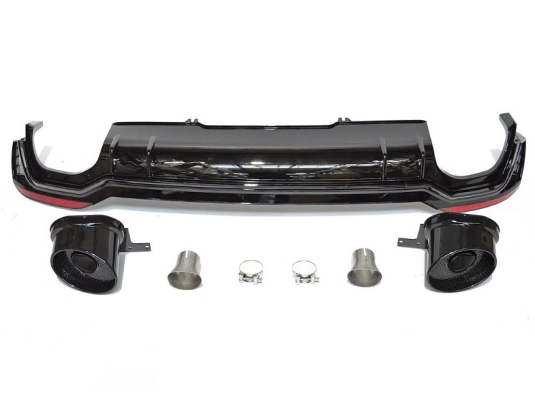 ZDERZAK TYLNY RS4 LOOK AUDI A4 B9 15-19