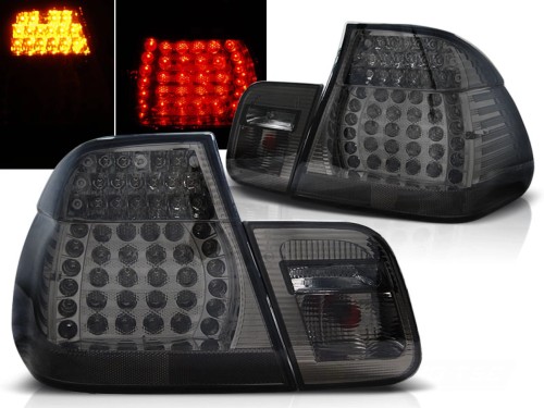 LAMPY TYLNE SMOKE BMW SERII 3 E46 09.01-03.05 SEDAN LED
