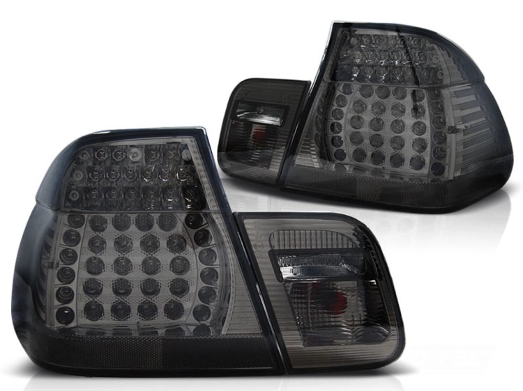LAMPY TYLNE SMOKE BMW SERII 3 E46 09.01-03.05 SEDAN LED