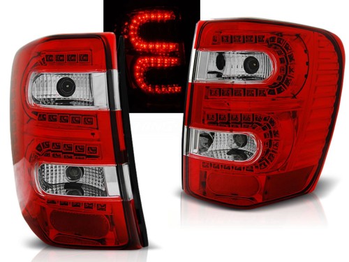 LAMPY TYLNE JEEP GRAND CHEROKEE 99-05.05 RED WHITE LED