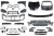 BODY KIT KONWERSJA ZDERZAK MASKA PORSCHE CAYENNE 9Y0 18-23 DO WERSJI 2024
