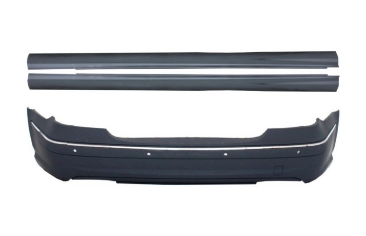 ZDERZAK TYLNY LISTWY PROGOWE MERCEDES E KLASA W211 (2003-2009) E63 AMG PDC