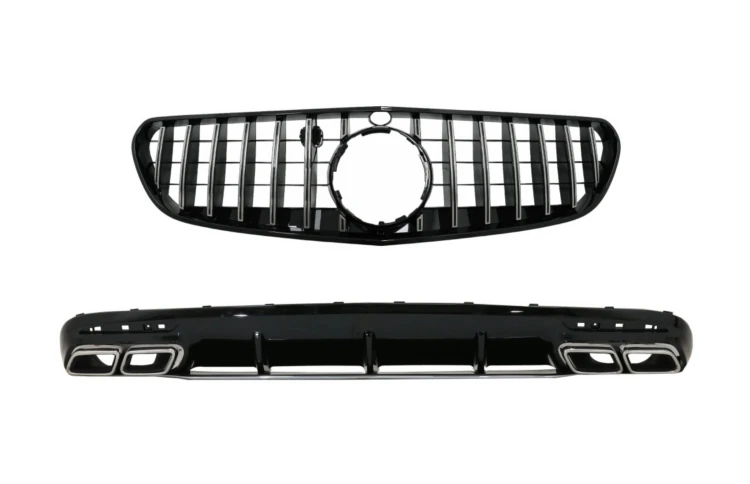 DYFUZOR GRILL KOŃCÓWKI MERCEDES S KLASA C217 COUPE (14-20) S63 AMG LOOK
