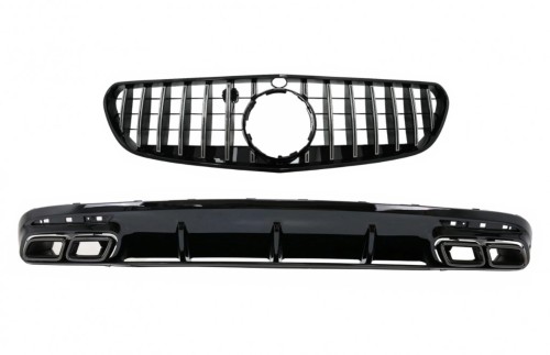 DYFUZOR GRILL PANAMERICANA MERCEDES S KLASA C217 COUPE (18-20) S63 AMG LOOK