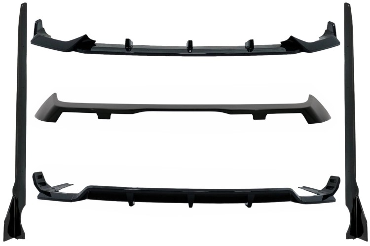 BODY KIT DOKŁADKA DYFUZOR SPOILER BMW X7 G07 (18-22) M PAKIET CZARNY POŁYSK
