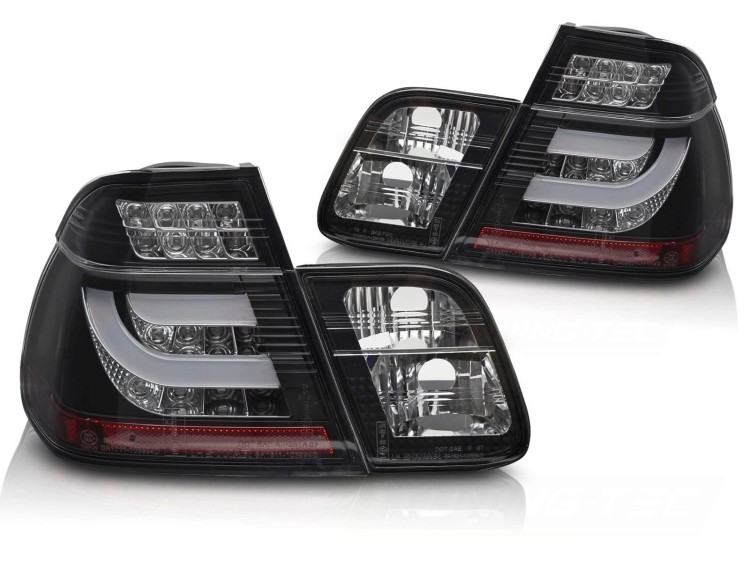 LAMPY TYLNE LED TAIL BLACK BMW E46 01-05 SEDAN