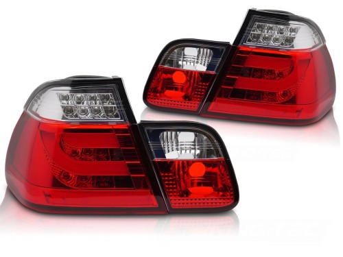 LAMPY TYLNE LED TAIL LIGHTS RED WHITE BMW E46 01-05 SEDAN