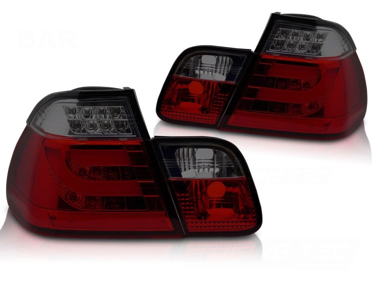 LAMPY TYLNE LED TAIL LIGHTS RED SMOKE BMW E46 01-05 SEDAN