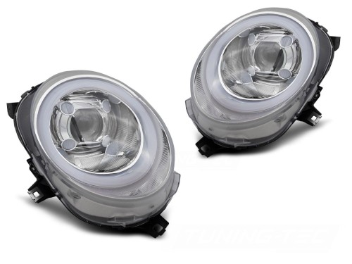 LAMPY PRZEDNIE CHROME DRL MINI (COOPER) F55 / F56 / F57 14-17