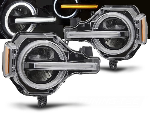 LAMPY PRZEDNIE FULL LED DRL BLACK FORD BRONCO 21-24