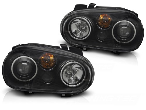 LAMPY PRZEDNIE ANGEL EYES CCFL BLACK VW GOLF IV 97-03