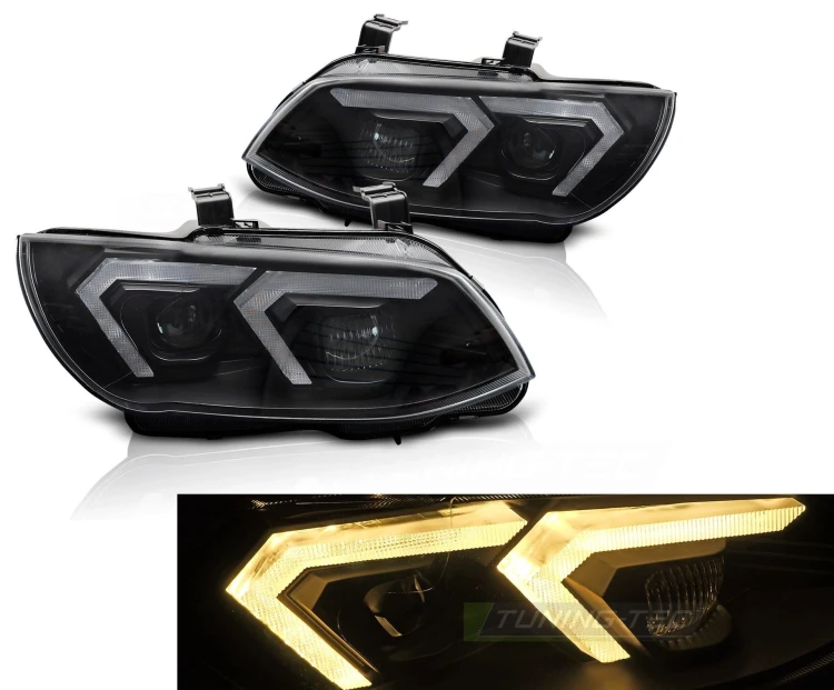 LAMPY PRZEDNIE REFLEKTORY XENON YELLOW LED BMW SERII 3 E92 E93 LCI 10-13