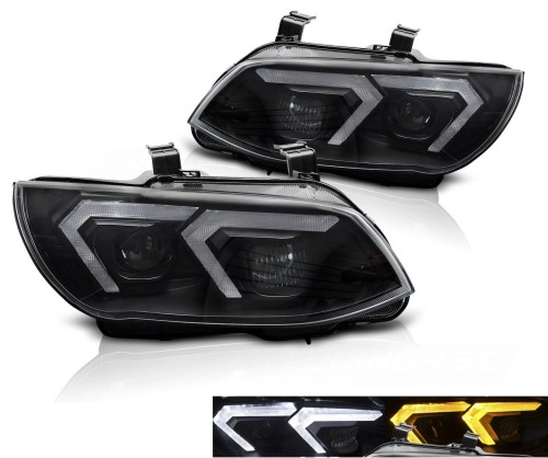 LAMPY PRZEDNIE REFLEKTORY FULL LED BLACK BMW SERII 3 E92 / E93 LCI 10-13