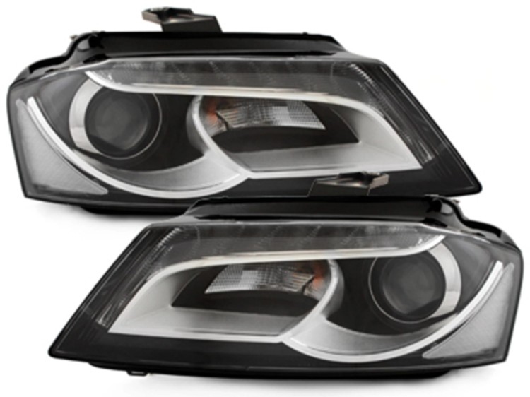 REFLEKTORY LED DRL AUDI A3 8P 8P1 8PA 09-13 FACELIFT DESIGN DAYTIME RUNNING