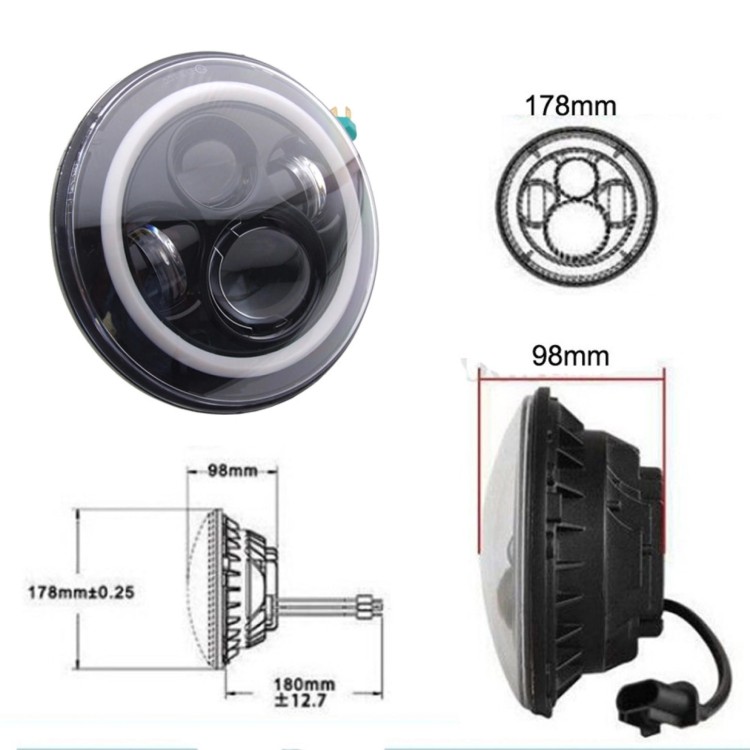 REFLEKTORY LED DRL JEEP WRANGLER JK TJ LJ LAND ROVER DEFENDER MERCEDES W463