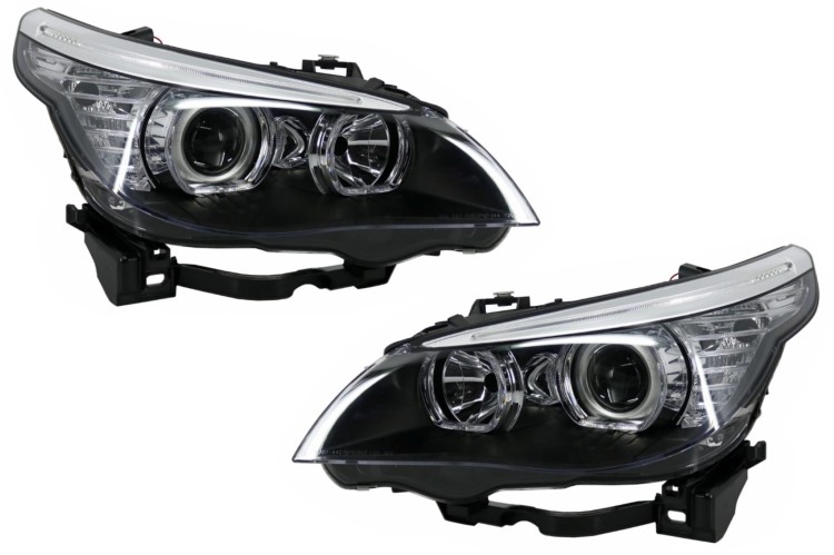 REFLEKTORY LAMPY PRZEDNIE ANGEL EYES BMW 5 SERIII E60 E61 (03-07) LCI LOOK