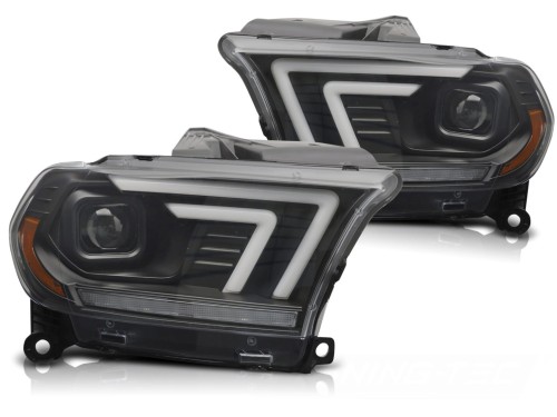 LAMPY PRZEDNIE REFLEKTORY XENON BLACK SEQ DODGE DURANGO 10-13
