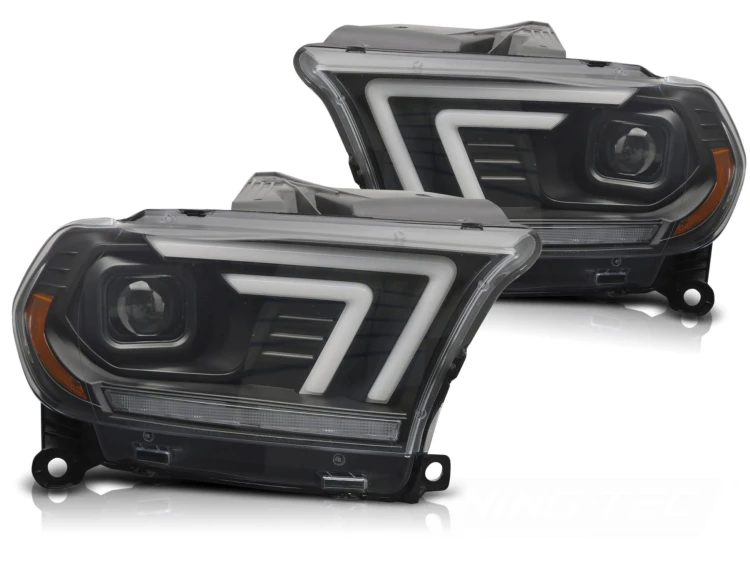 LAMPY PRZEDNIE REFLEKTORY XENON BLACK SEQ DODGE DURANGO 10-13