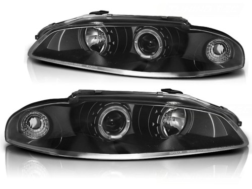 LAMPY MITSUBISHI ECLIPSE D30 97-98 RINGI LED BLACK