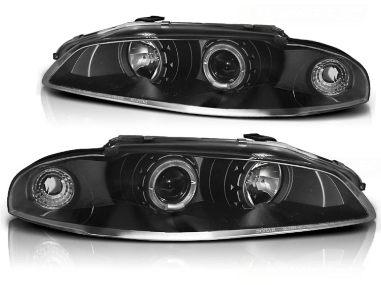 LAMPY MITSUBISHI ECLIPSE D30 97-98 RINGI LED BLACK