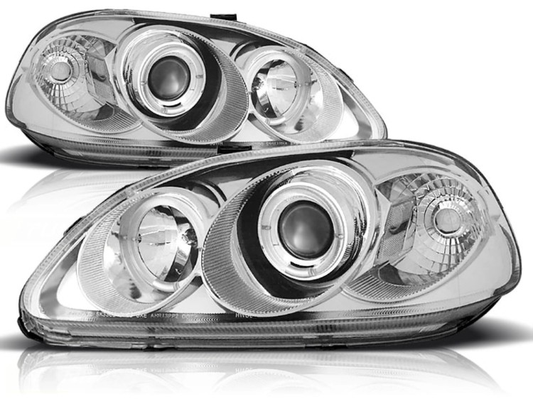 LAMPY HONDA CIVIC 6 99-01 RINGI CHROME