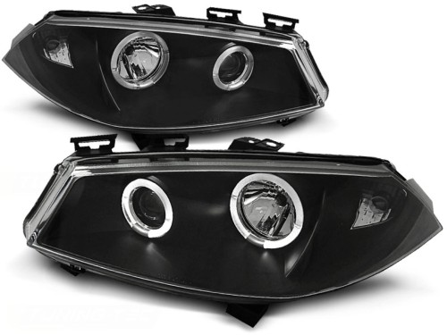 REFLEKTORY LAMPY PRZEDNIE ANGEL EYES BLACK RENAULT MEGANE II 11.02-12.05