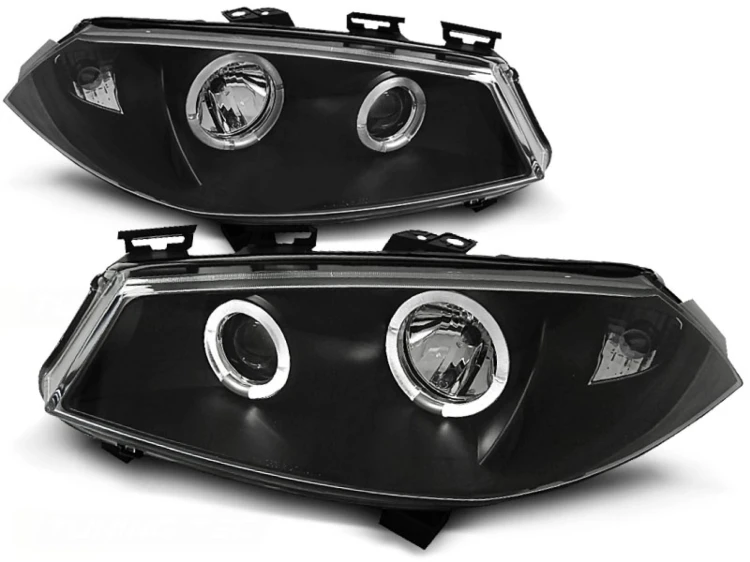 REFLEKTORY LAMPY PRZEDNIE ANGEL EYES BLACK RENAULT MEGANE II 11.02-12.05