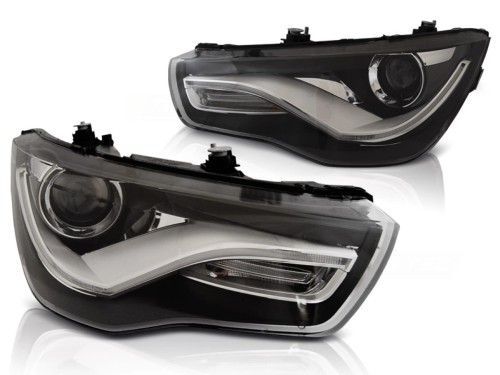 LAMPY PRZEDNIE REFLEKTORY BLACK AUDI A1 04.10-12.14 LED