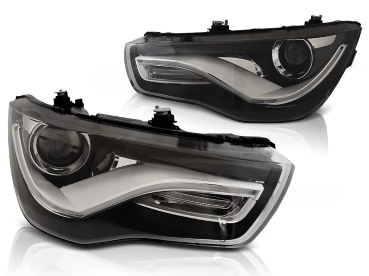 LAMPY PRZEDNIE REFLEKTORY BLACK AUDI A1 04.10-12.14 LED