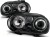 LAMPY PRZEDNIE REFLEKTORY ANGEL EYES BLACK VW GOLF 4 09.97-09.03 LED