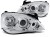 LAMPY PRZEDNIE REFLEKTORY OPEL CORSA C 00-06 ANGEL EYES CHROME